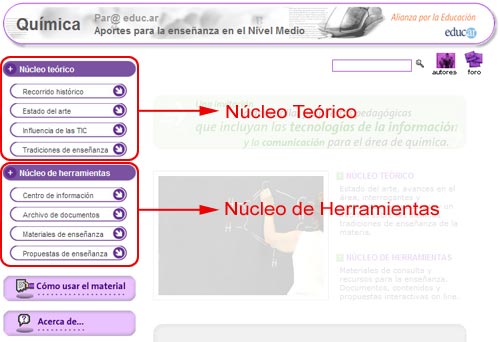 Impresi&oacute;n de pantalla de la navegaci&oacute;n