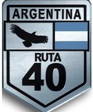 Señal vial que identifica la Ruta 40